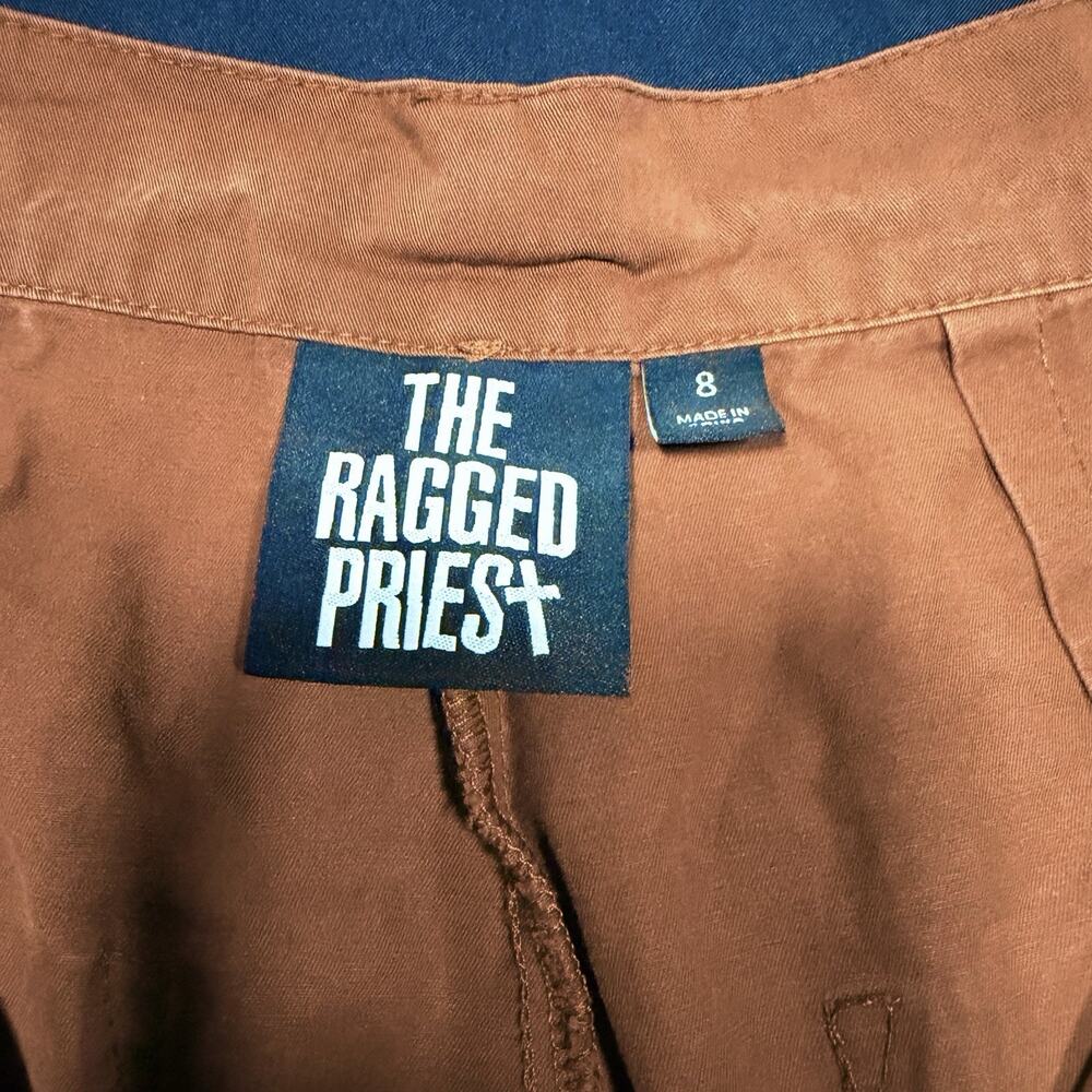 The Ragged Priest Wide Leg Cargo Pants Womens 8 Double Chain - Picture 7 of 10